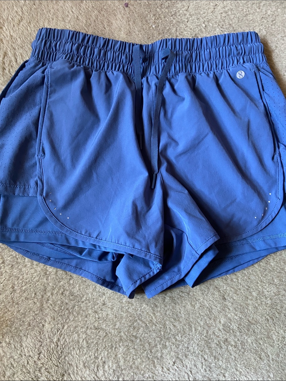 Layer 8 Women’s Royal Blue Athletic Shorts with Drawstring